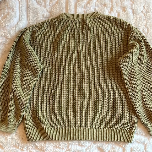 Zara - Girls Sage Green Knit Sweater - Picture 5 of 8